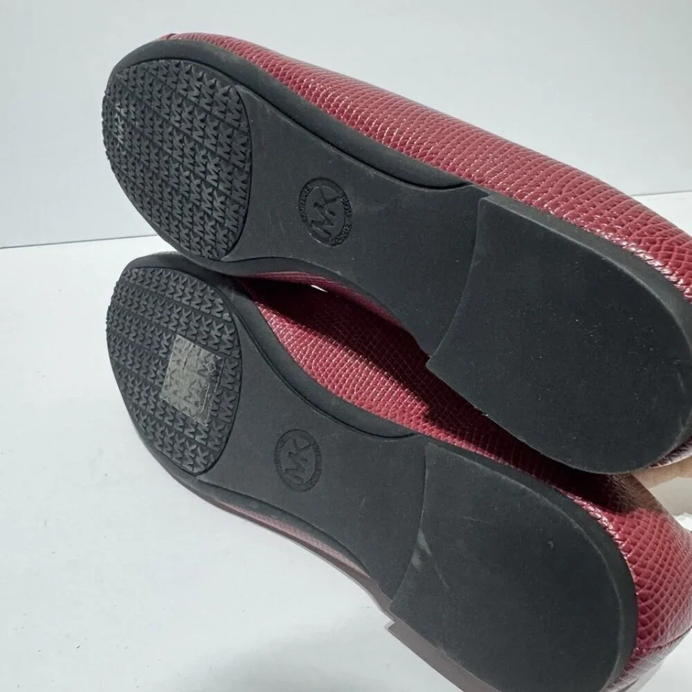 Michael Kors Womens Fulton Ballet Flats Red Size 7M